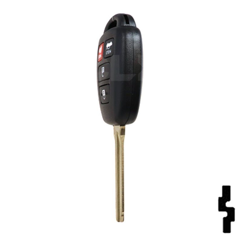 Toyota 4 Button Remote Head Key (H Transp.) (4BH) - By Ilco Automotive Key Ilco