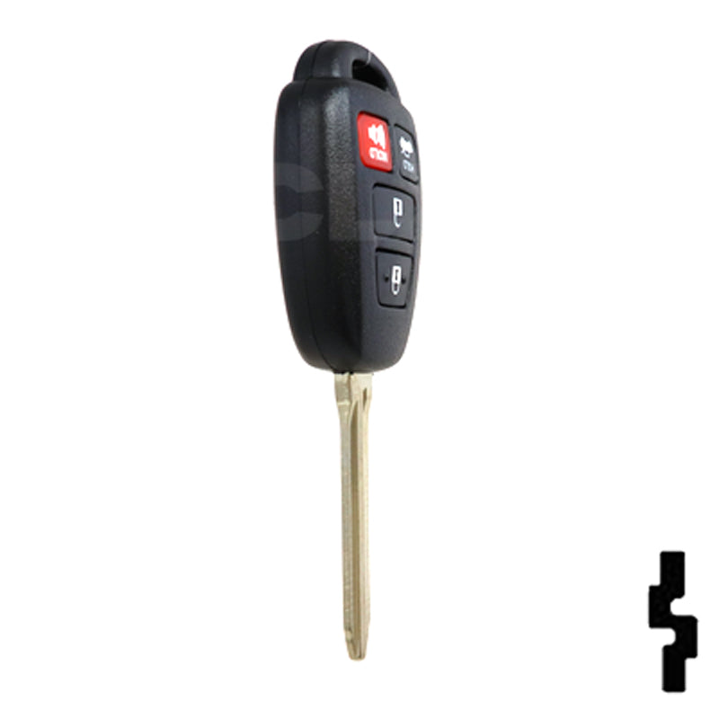 Toyota 4 Button Remote Head Key (H Transp.) (4BH) - By Ilco Automotive Key Ilco