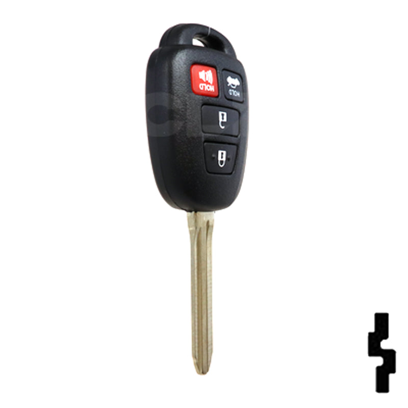 Toyota 4 Button Remote Head Key (H Transp.) (4BH2) - By Ilco Automotive Key Ilco