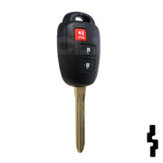 Toyota Prius C 3 Button Remote Head Key (Non-Transp.) (3BPC) - By Ilco Automotive Key Ilco