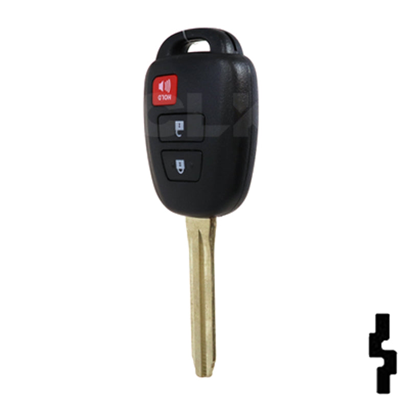 Toyota Prius C 3 Button Remote Head Key w/ G Chip 3PCG – By Ilco Automotive Key Ilco