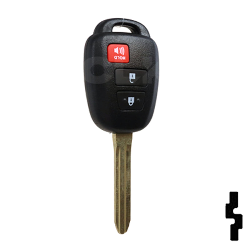 Toyota Prius C 3 Button Remote Head Key w/ G Chip 3PCG – By Ilco Automotive Key Ilco
