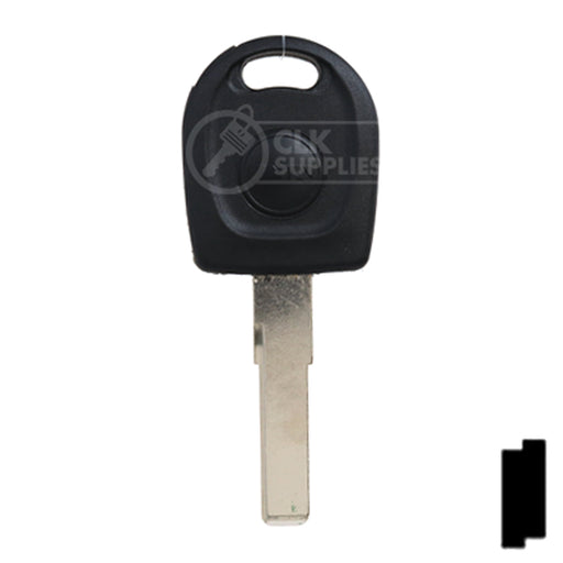 Transponder Key | Volkswagon | HU66T6 Automotive Key JMA USA