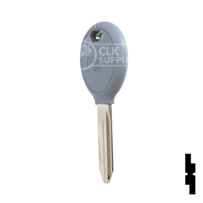 Uncut 4D-64 Chip Transponder Key | Chrysler | Y160PT Automotive Key Ilco