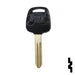 Uncut 4D Transponder Key | Nissan | NI02T Automotive Key Ilco