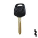 Uncut 4D Transponder Key | Nissan | NI02T Automotive Key Ilco