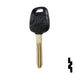 Uncut 4D Transponder Key | Nissan | NI02T Automotive Key Ilco