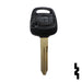 Uncut 4D Transponder Key | Nissan | NI02T Automotive Key Ilco