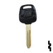 Uncut 4D Transponder Key | Nissan | NI02T Automotive Key Ilco