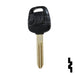 Uncut 4D Transponder Key | Nissan | NI02T Automotive Key Ilco