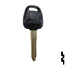 Uncut 4D Transponder Key | Nissan | NI02T Automotive Key Ilco