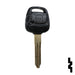 Uncut 4D Transponder Key | Nissan | NI02T Automotive Key Ilco