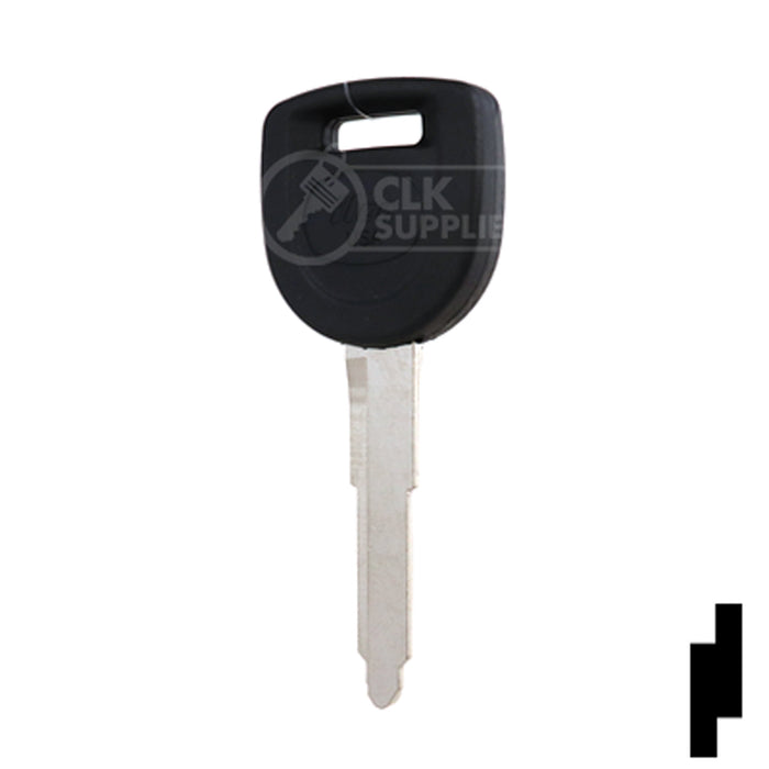 Uncut 80-Bit Transponder Key | Mazda | MAZ24RT17, MAZ24R-PT, MZ34PT Automotive Key Ilco