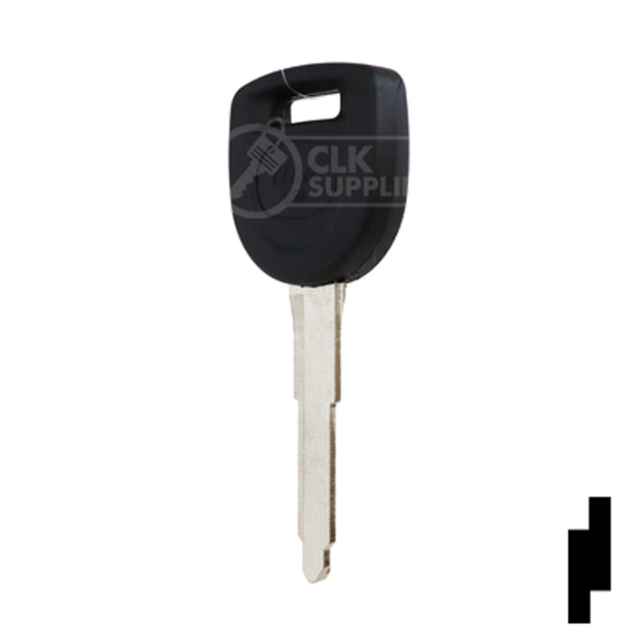 Uncut 80-Bit Transponder Key | Mazda | MAZ24RT17, MAZ24R-PT, MZ34PT Automotive Key Ilco