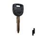 Uncut 80-Bit Transponder Key | Mazda | MAZ24RT17, MAZ24R-PT, MZ34PT Automotive Key Ilco