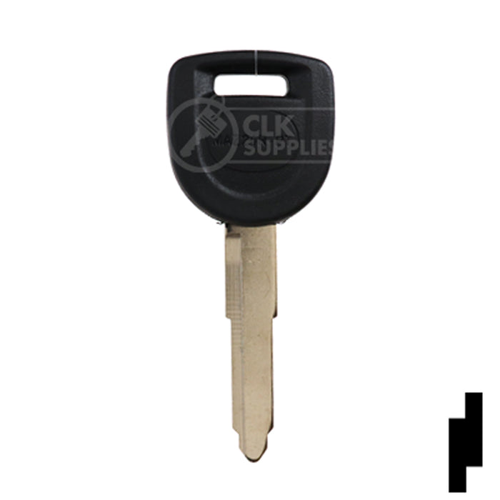 Uncut 80-Bit Transponder Key | Mazda | MAZ24RT17, MAZ24R-PT, MZ34PT Automotive Key Ilco