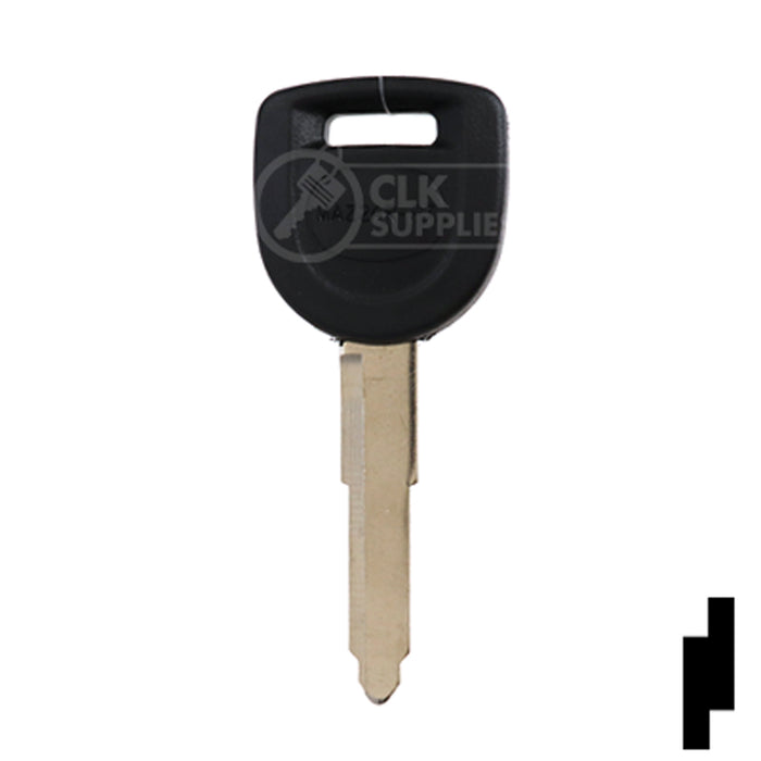 Uncut 80-Bit Transponder Key | Mazda | MAZ24RT17, MAZ24R-PT, MZ34PT Automotive Key Ilco