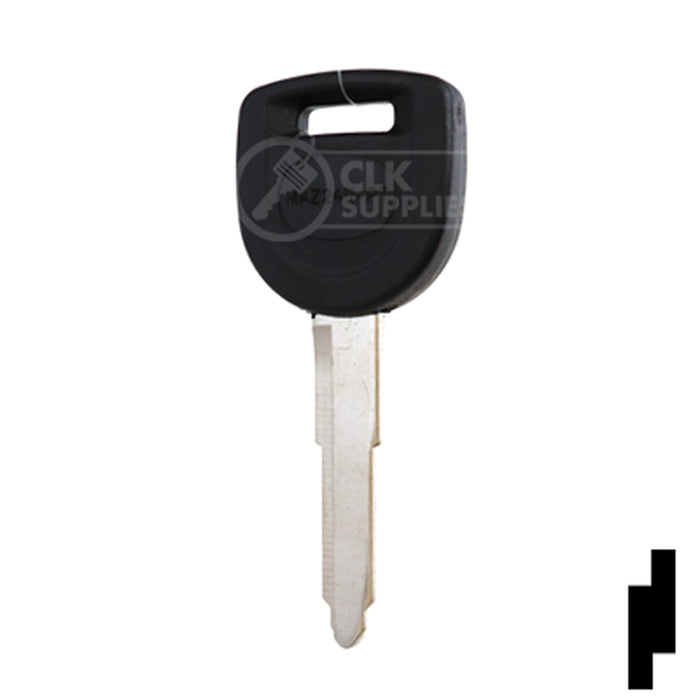 Uncut 80-Bit Transponder Key | Mazda | MAZ24RT17, MAZ24R-PT, MZ34PT Automotive Key Ilco