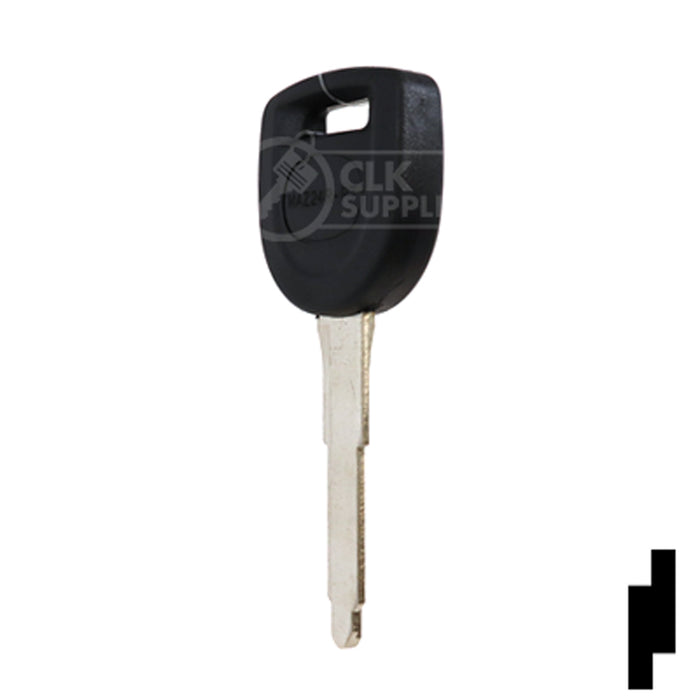 Uncut 80-Bit Transponder Key | Mazda | MAZ24RT17, MAZ24R-PT, MZ34PT Automotive Key Ilco