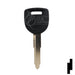 Uncut 80-Bit Transponder Key | Mazda | MAZ24RT17, MAZ24R-PT, MZ34PT Automotive Key Ilco