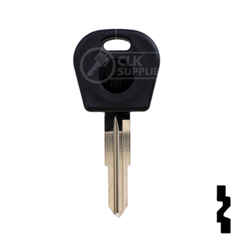 Uncut Cloneable Transponder Key Blank | Daewoo | DW05T5