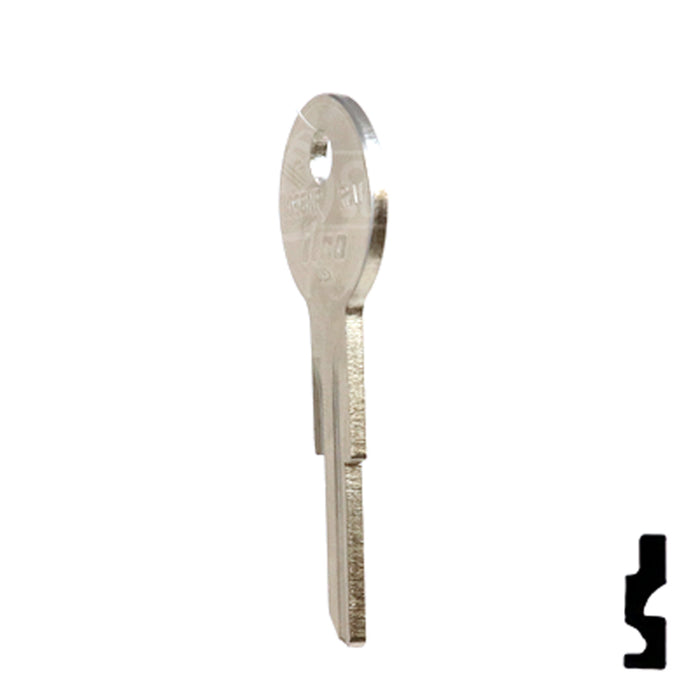 Uncut Key Blank | American Motors, Jeep, Renault | 1098NR, RA1 Automotive Key Ilco