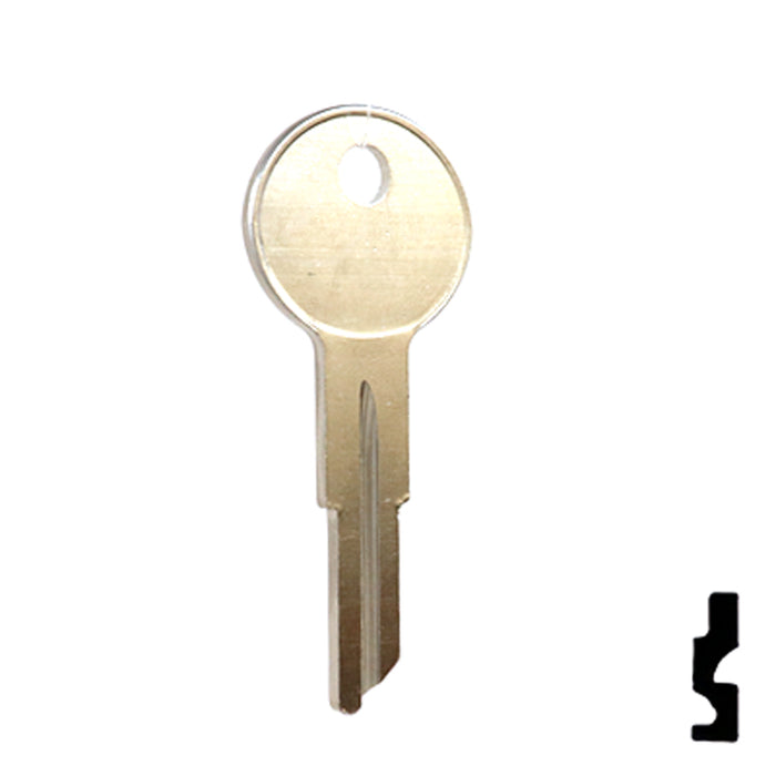 Uncut Key Blank | American Motors, Jeep, Renault | 1098NR, RA1 Automotive Key Ilco