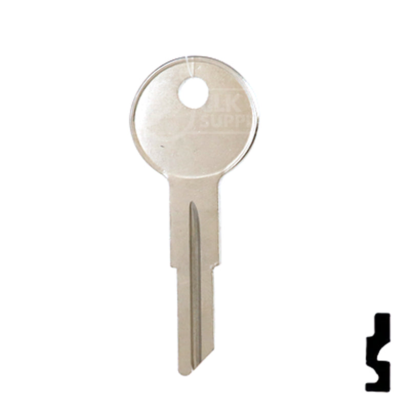 Uncut Key Blank | American Motors, Jeep, Renault | 1098NR, RA1 Automotive Key Ilco