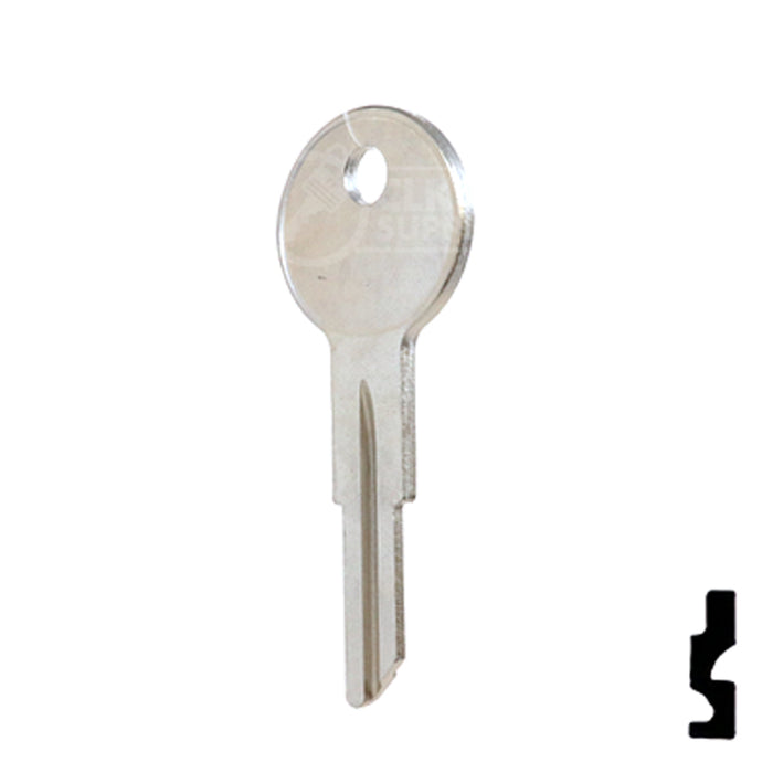 Uncut Key Blank | American Motors, Jeep, Renault | 1098NR, RA1 Automotive Key Ilco