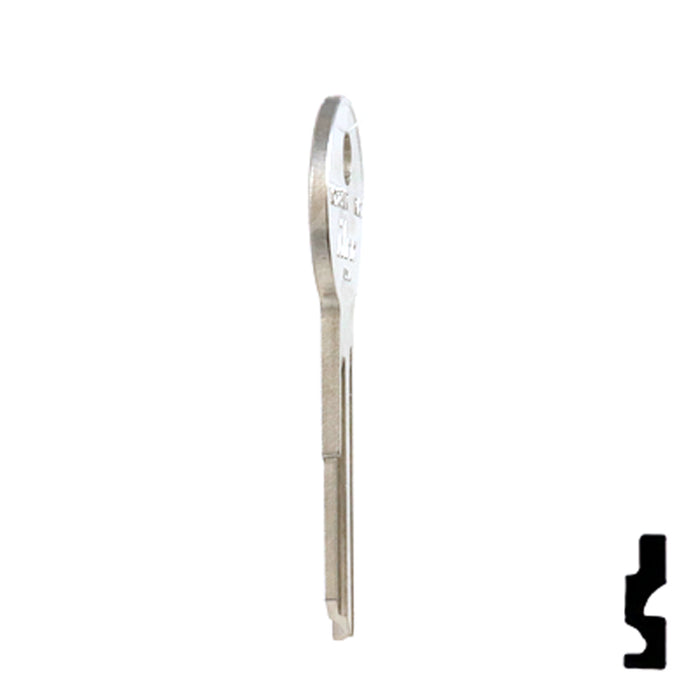 Uncut Key Blank | American Motors, Jeep, Renault | 1098NR, RA1 Automotive Key Ilco