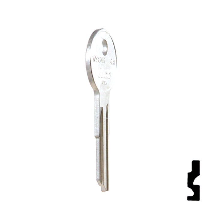 Uncut Key Blank | American Motors, Jeep, Renault | 1098NR, RA1 Automotive Key Ilco