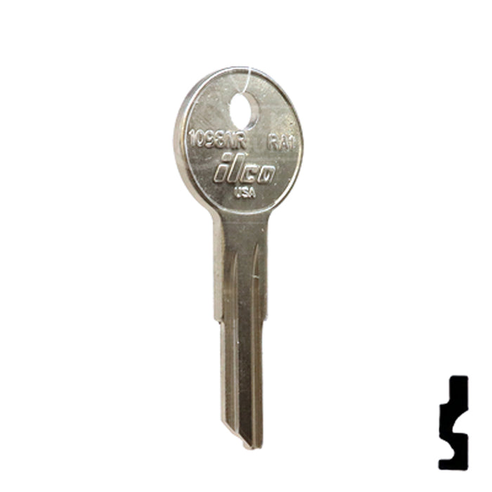 Uncut Key Blank | American Motors, Jeep, Renault | 1098NR, RA1 Automotive Key Ilco