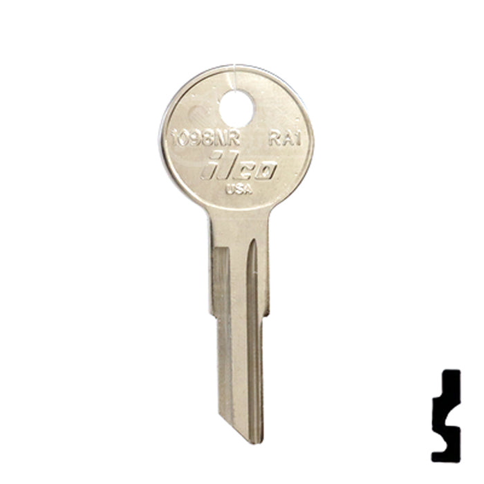 Uncut Key Blank | American Motors, Jeep, Renault | 1098NR, RA1 Automotive Key Ilco