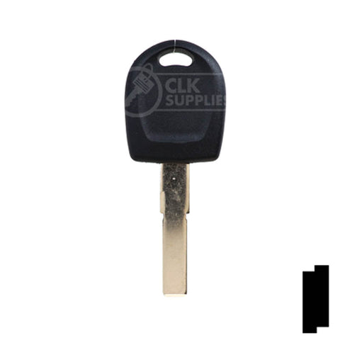 Uncut Key Blank | Audi / Volkswagen Transponder | HU66T6, HU66AT6