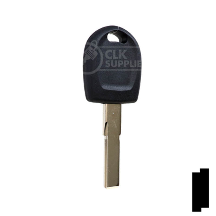 Uncut Key Blank | Audi / Volkswagen Transponder | HU66T6, HU66AT6 Automotive Key LockVoy