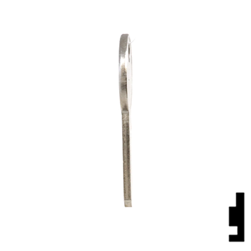 Uncut Key Blank | British Vehicles | 62DH Automotive Key Ilco