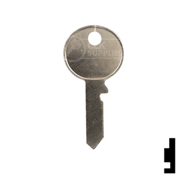 Uncut Key Blank | British Vehicles | 62DH Automotive Key Ilco