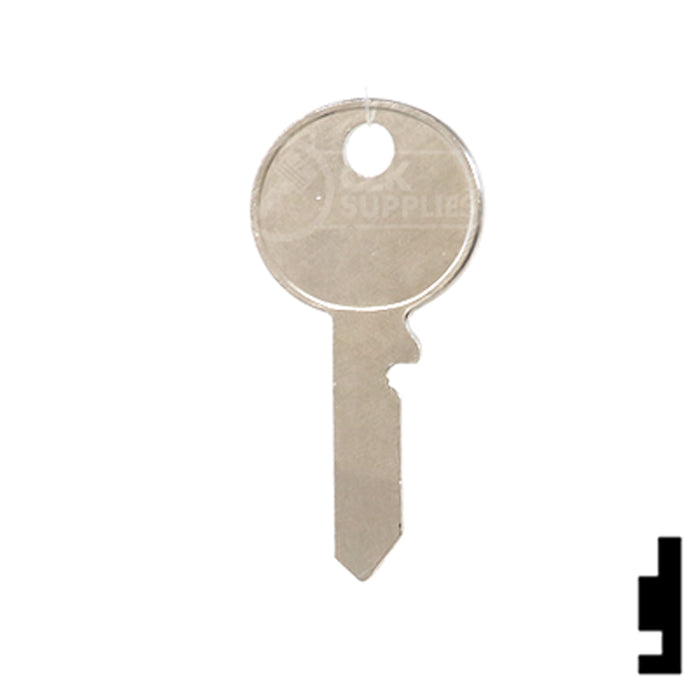 Uncut Key Blank | British Vehicles | 62DH Automotive Key Ilco