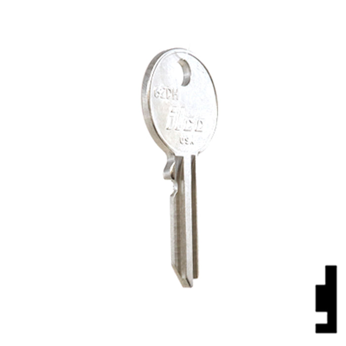 Uncut Key Blank | British Vehicles | 62DH Automotive Key Ilco