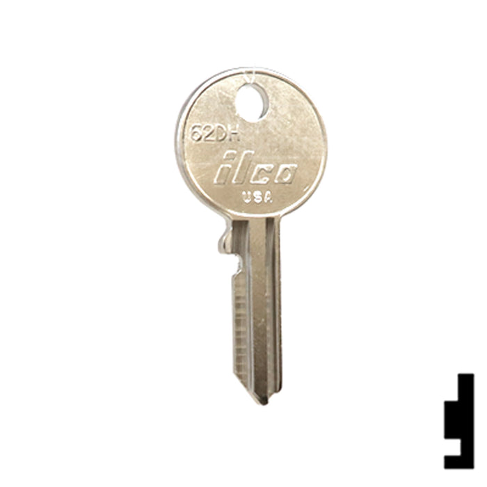 Uncut Key Blank | British Vehicles | 62DH Automotive Key Ilco