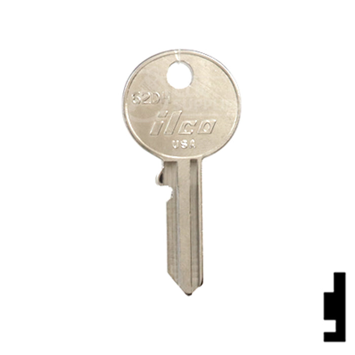 Uncut Key Blank | British Vehicles | 62DH Automotive Key Ilco