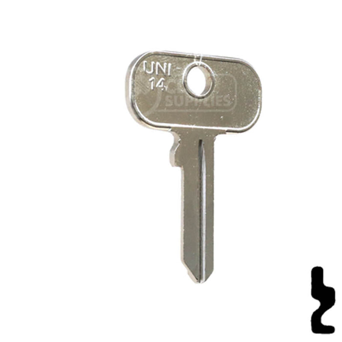 Uncut Key Blank | British Vehicles | UNI14 Automotive Key Ilco