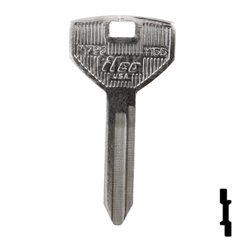 Uncut Key Blank | Chrysler | P1793, Y155 — CLK Supplies