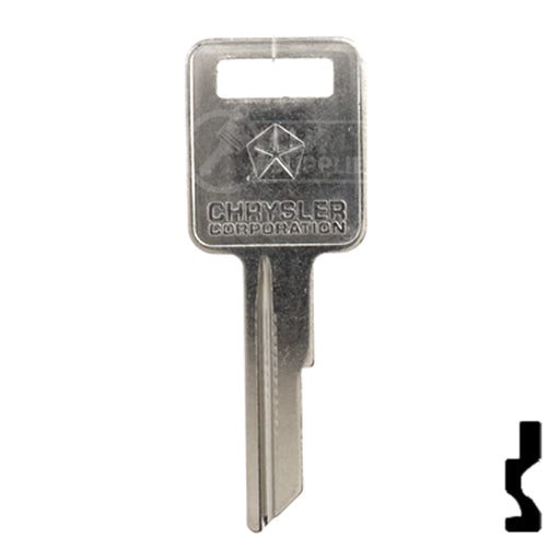 Uncut Key Blank | Dodge | RA4, 1970AM Automotive Key Strattec