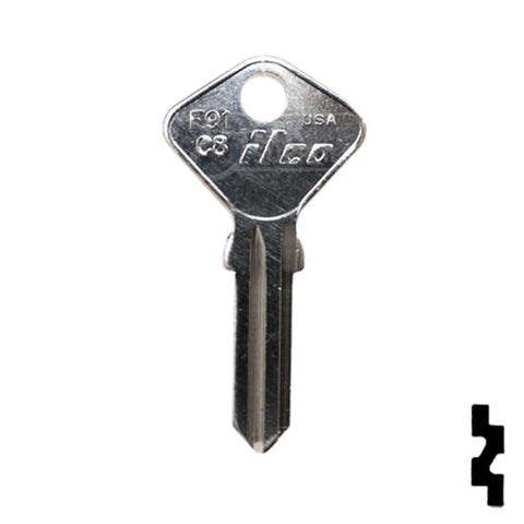 Uncut Key Blank | Fiat | F91C8