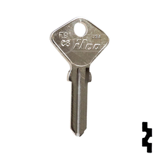 Uncut Key Blank | Fiat | F91C8 Automotive Key Ilco