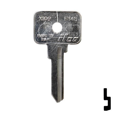 Uncut Key Blank | Fiat | X109, FT43 — CLK Supplies