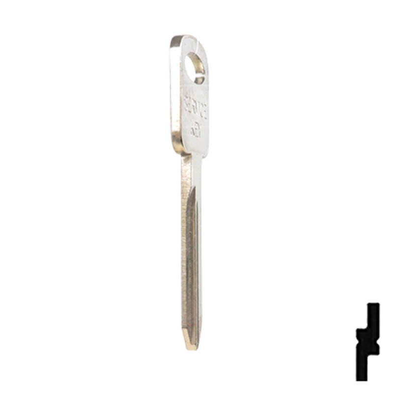 Uncut Key Blank | Ford | H72, H74, H86 Automotive Key JMA USA