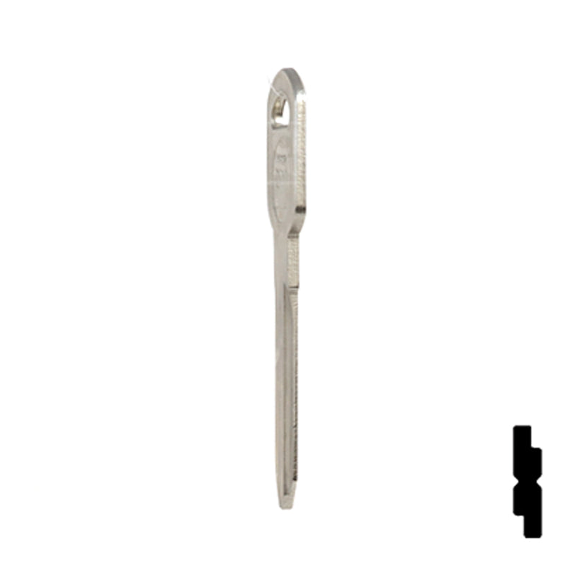 Uncut Key Blank | General Motors | GM-51S replaces B85, B86, B89, B92 Automotive Key JMA USA