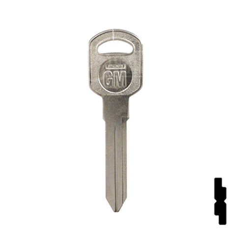 Uncut Key Blank | General Motors | GM-51S replaces B85, B86, B89, B92